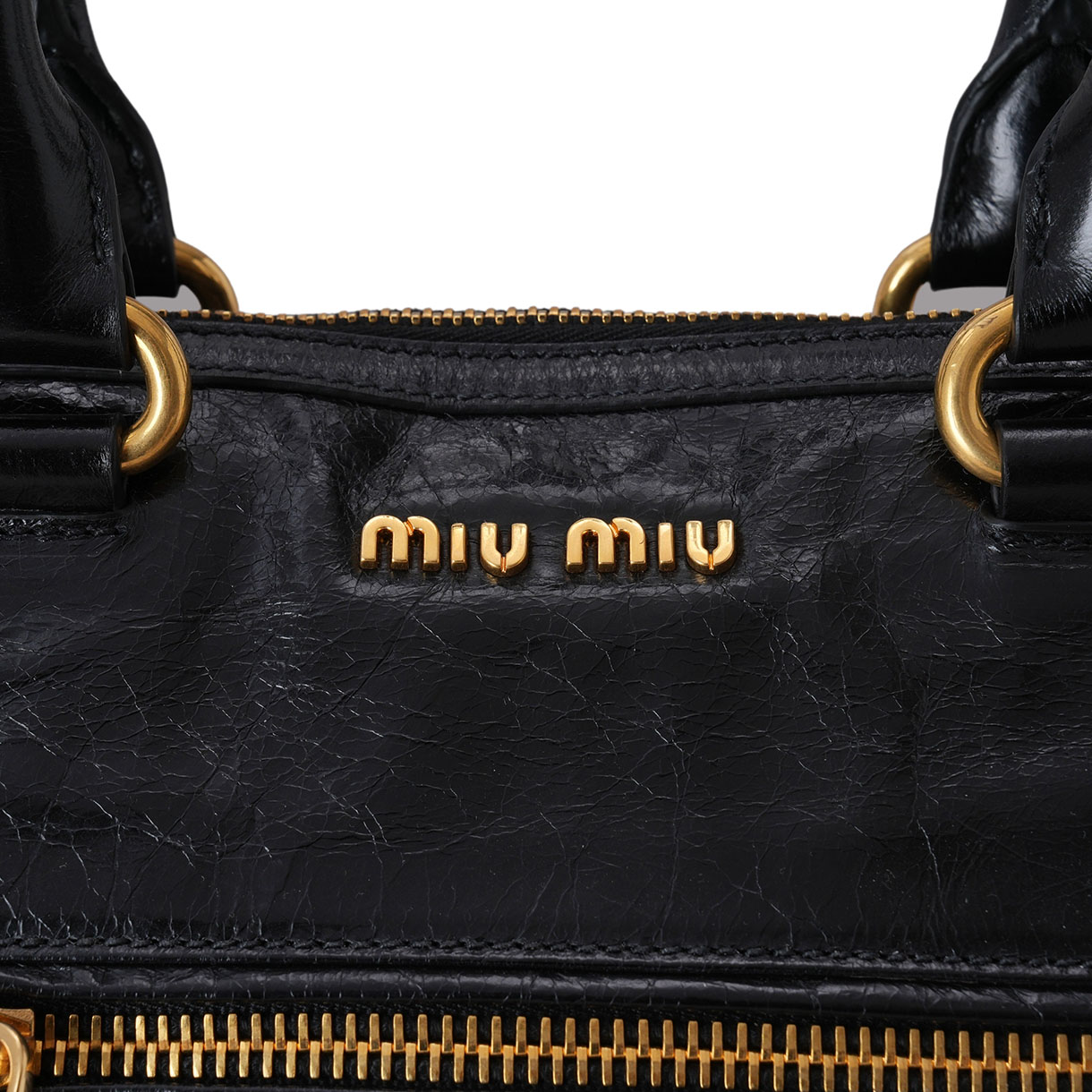 MIU MIU(USED)미우미우 RL0101 비텔로 샤인 모터백32